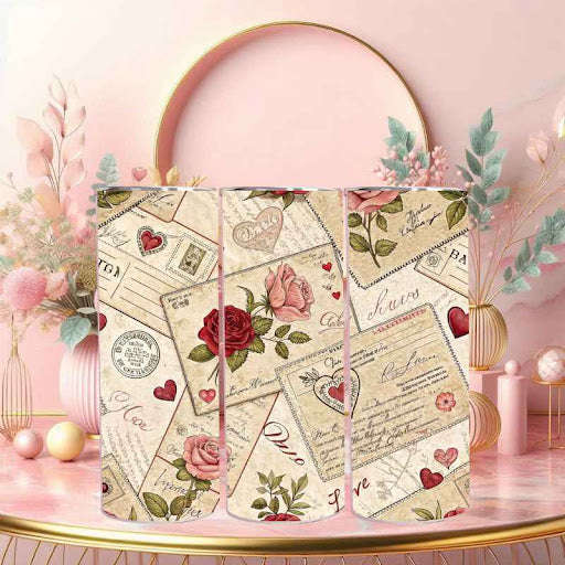 Vintage Romance Tumbler - 20 oz Stainless Steel