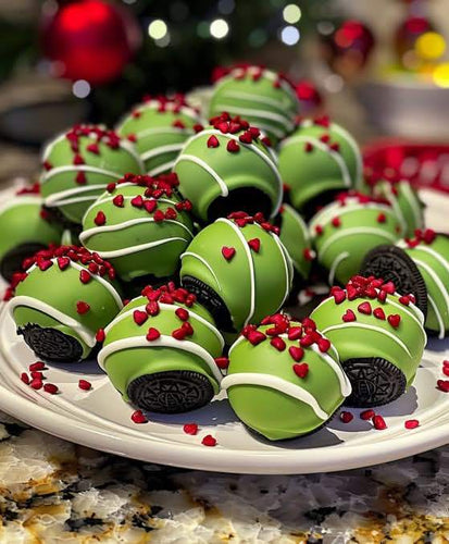 Grinch oreo Balls 