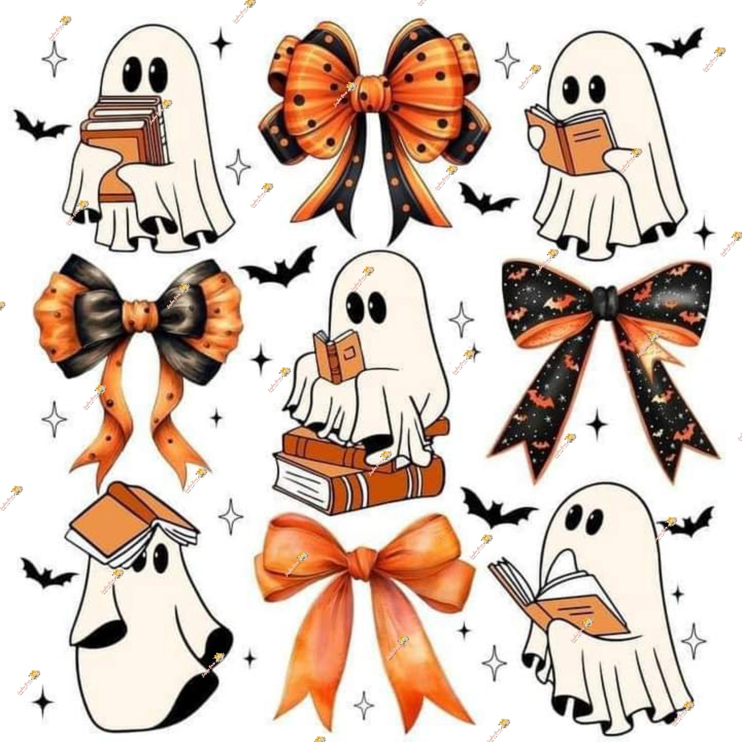 Spooky Orange Bow Collection