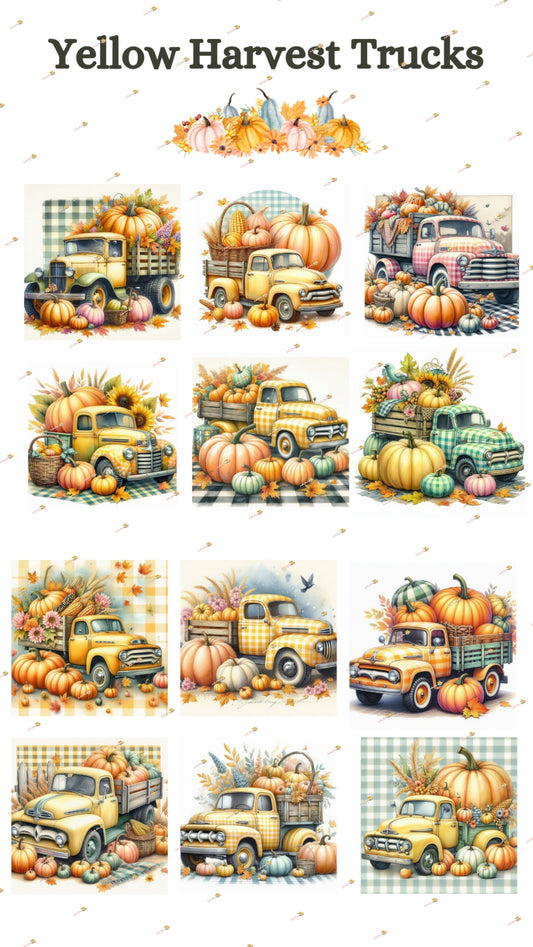 Yellow Harvest Trucks