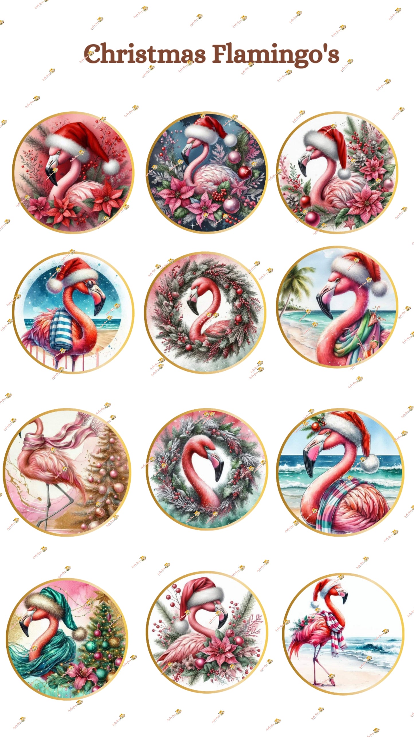 Christmas Flamingo's