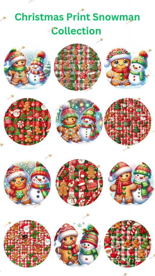 Christmas Print Snowman Collection