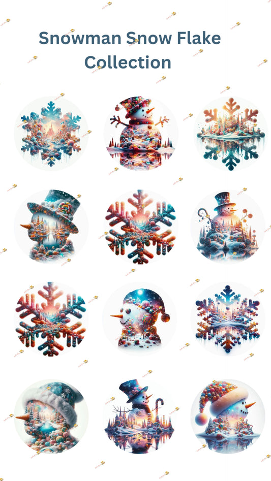 Snowman Snow Flake Collection