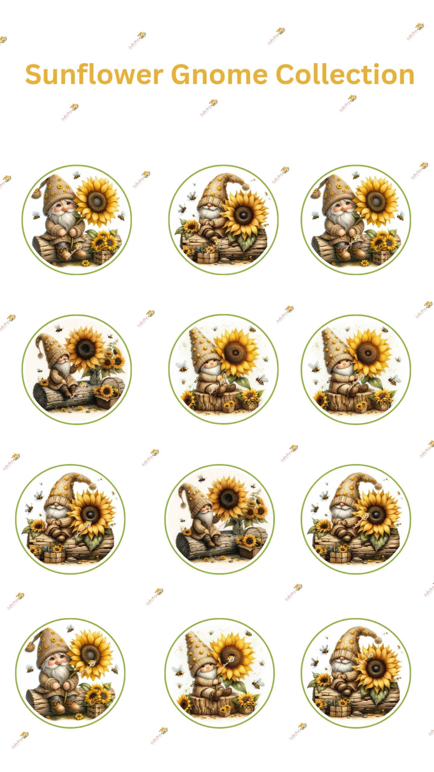 Sunflower Gnome Collection