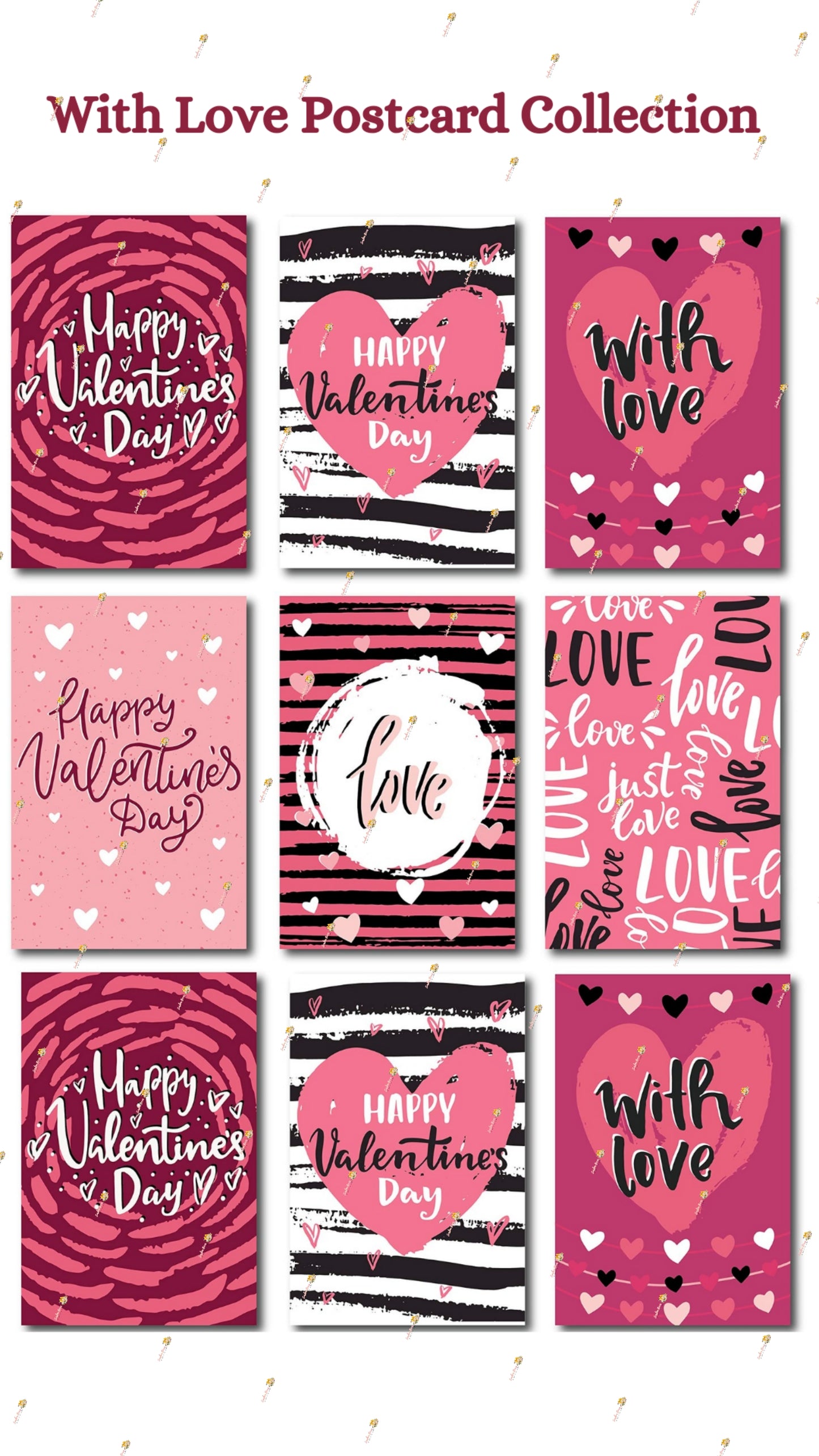 With Love Postcard Collection