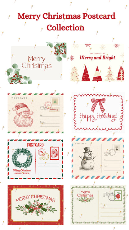 Merry Christmas Postcard Collection