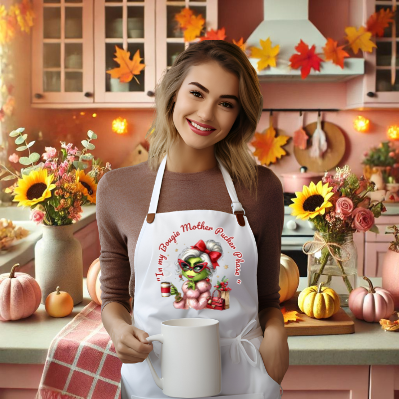 Grinch 'Bougie Mother Pucker' Apron