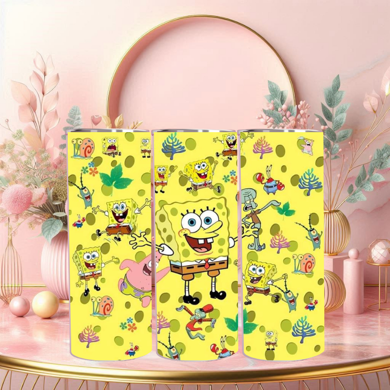 Vibrant SpongeBob SquarePants 20 oz Skinny Tumbler