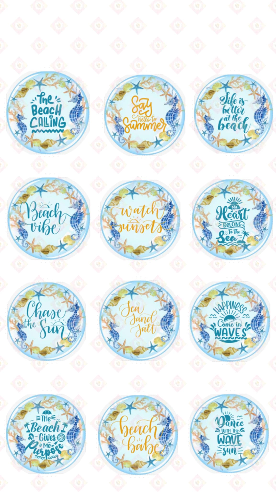 
Beach Collection Edible Images: Coastal Vibes for Your Treats
