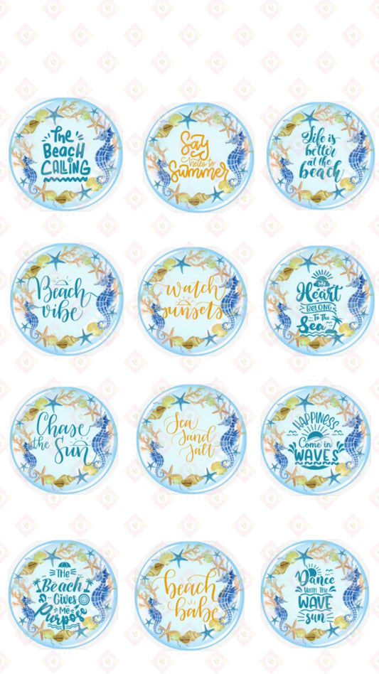 
Beach Collection Edible Images: Coastal Vibes for Your Treats
