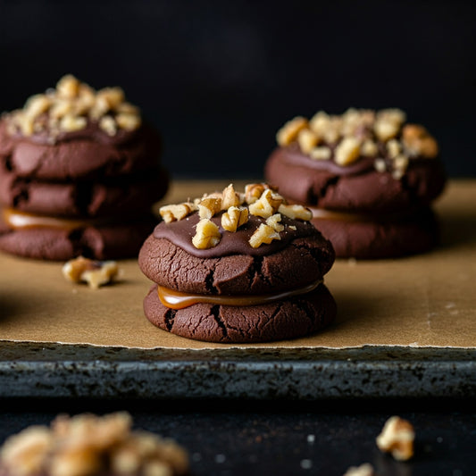 Gooey Chocolate Turtle Cookies