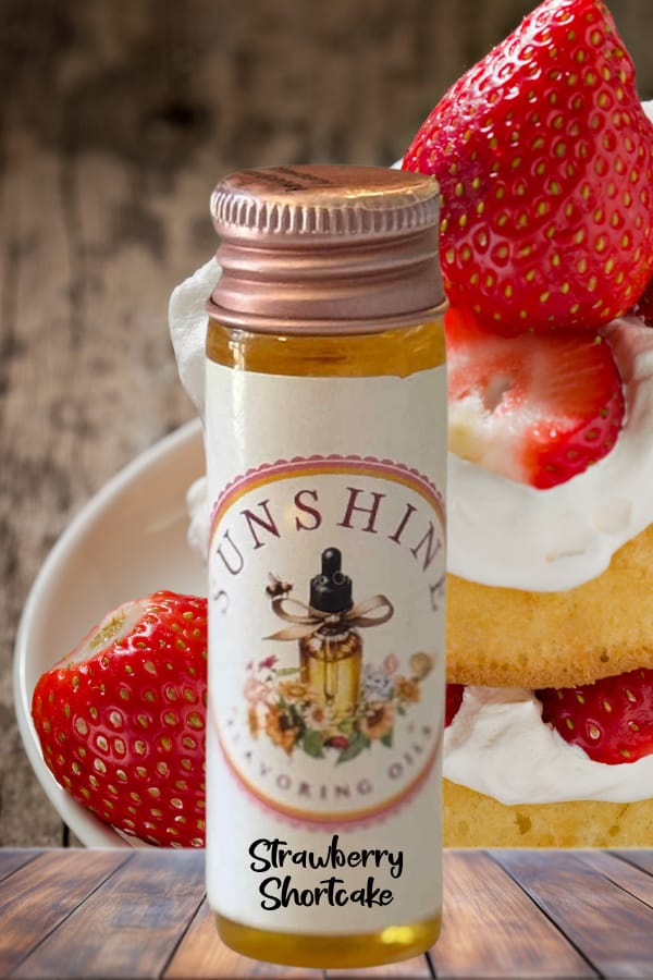 Strawberry Shortcake Flavor Oil for Baking | Authentic, Sweet Berry and Creamy Cake Essence for Desserts