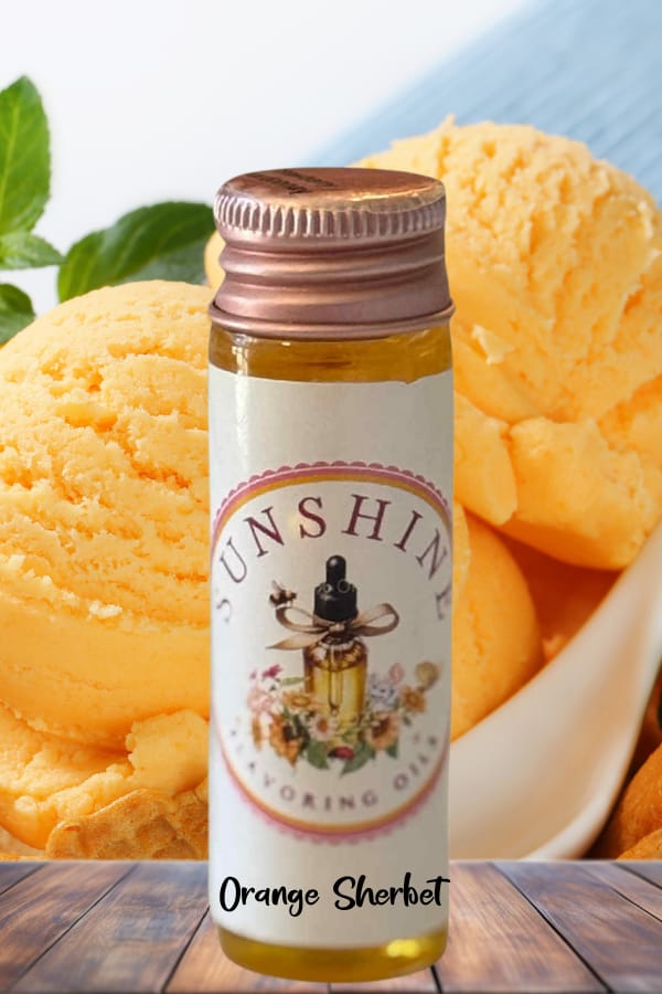 Bright Orange Sherbet Flavor Oil