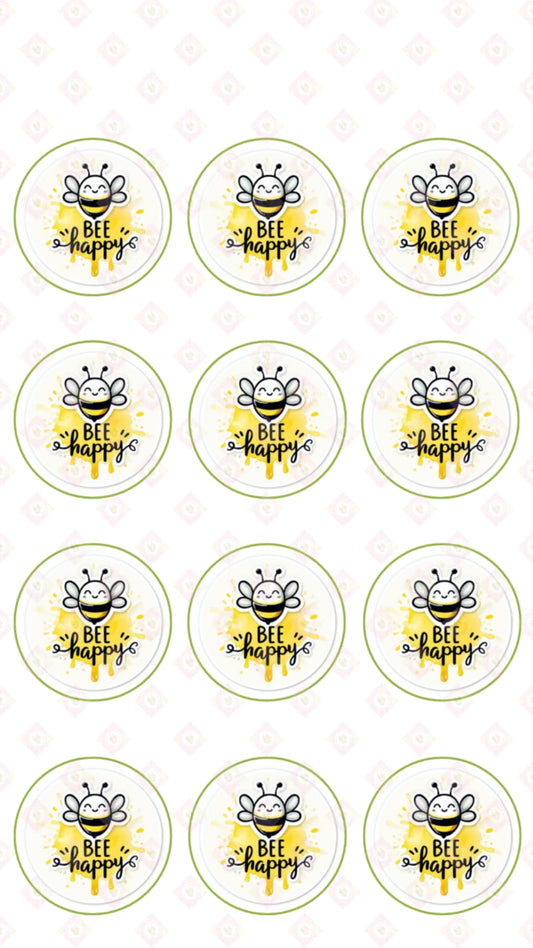 Joyful Bites Edible Images: Be Happy Collection for Treats
