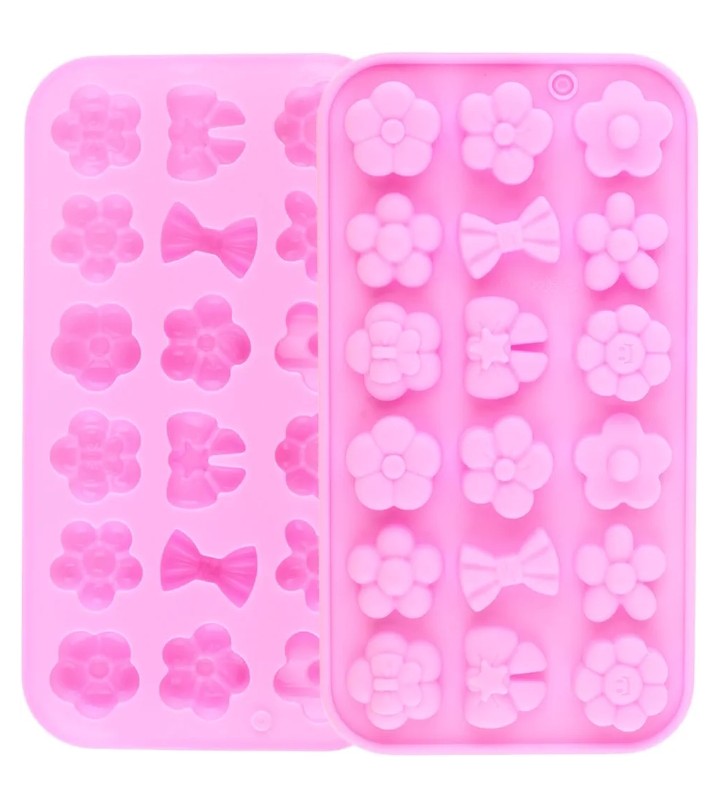 Flowers and bows mold set