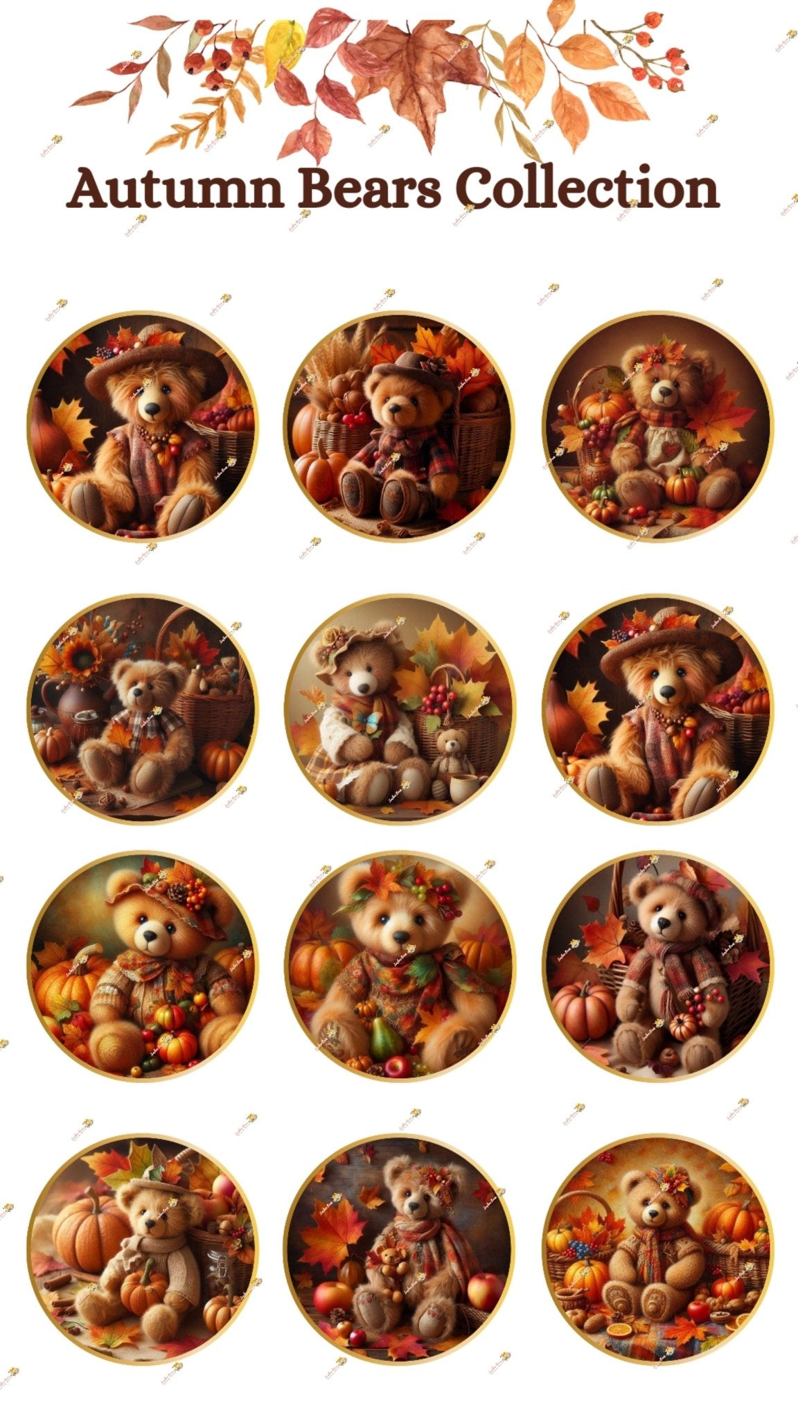 Autumn Bears Collection - Sunshine Boxes