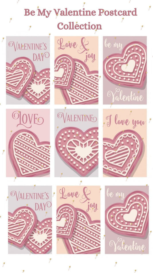 Be My Valentine Postcard Collection - Sunshine Boxes