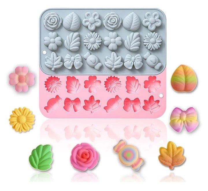 Beautiful 2 count Fall flower Mold - Sunshine Boxes