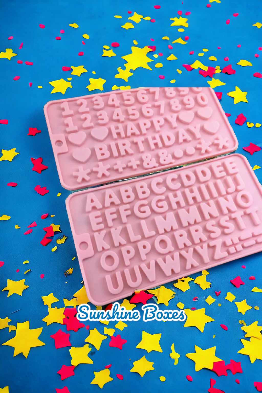 Happy Birthday Alphabet & Number Silicone Mold