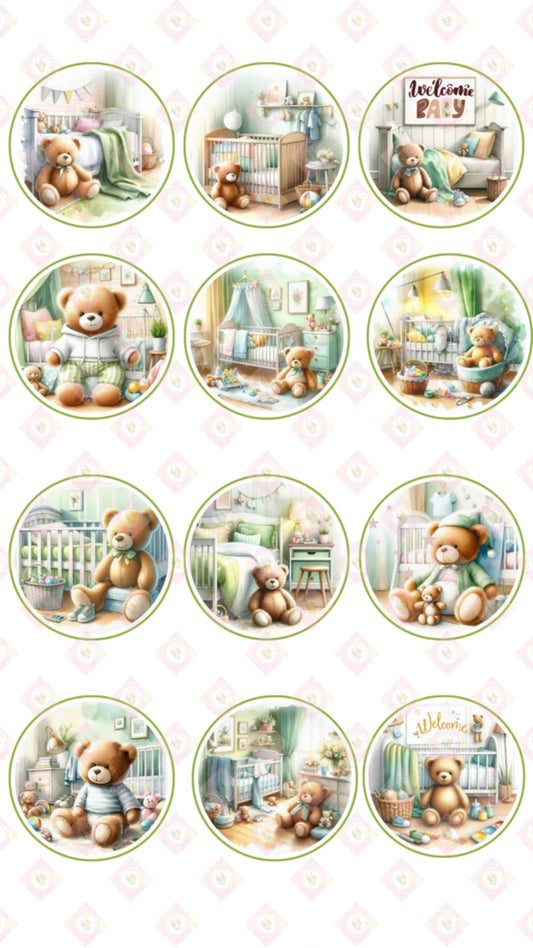 Welcome Baby Green
