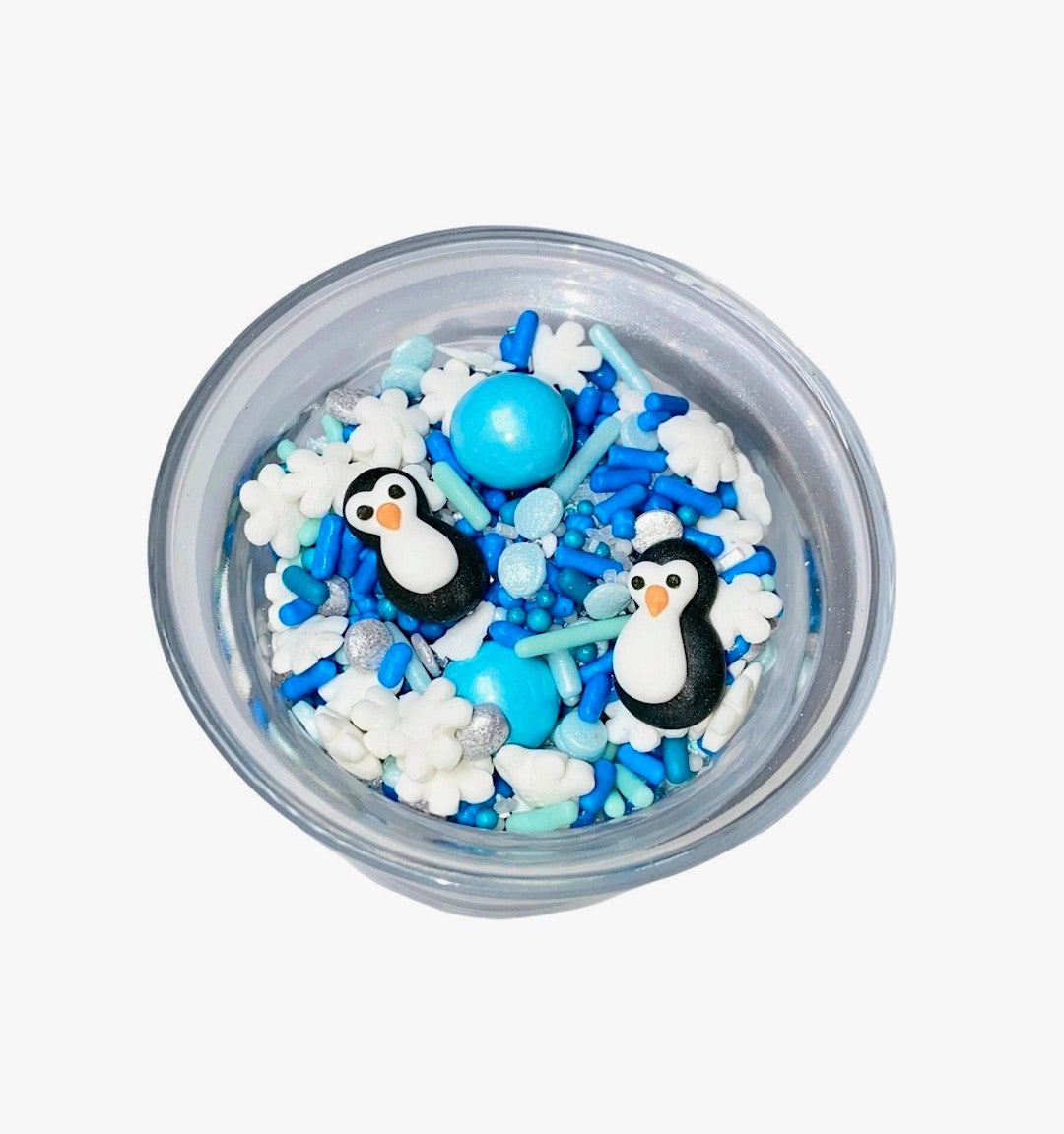 Winter Penguin Sprinkle Mix, 2 oz Jar of Cake & Cookie Decorating Set