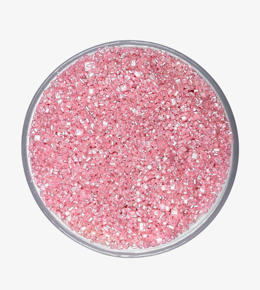 Pink Sanding Sugar for Baking, 2 oz Jar of Cake & Cookie Decorating Sugar
