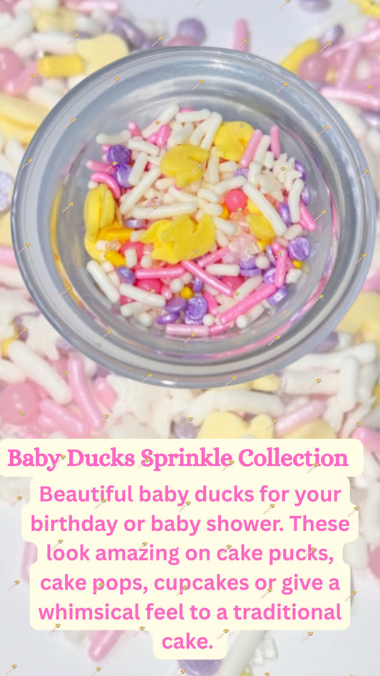 Adorable Baby Ducks Sprinkle Mix 2 OZ: Quackingly Cute Fun for Baby Showers & More