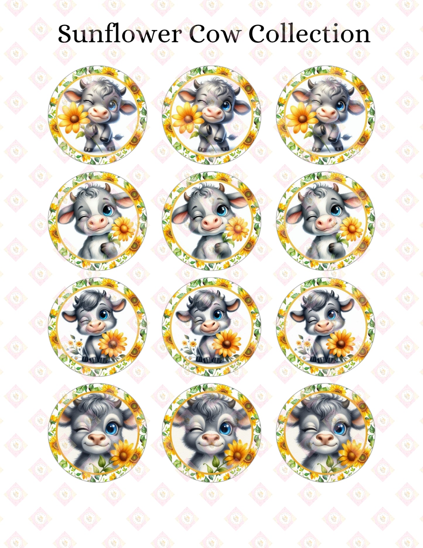 Sunflower Cows Collection