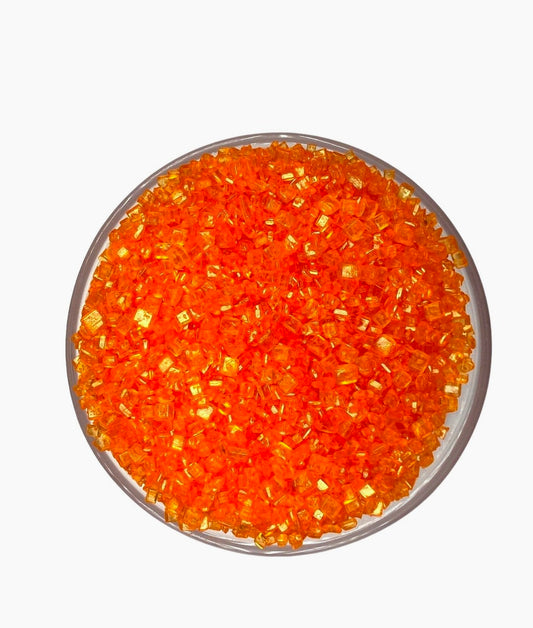 Vibrant Orange Sanding Sugar for Baking, 2 oz Jar of Cake & Cookie Decorating Sugar