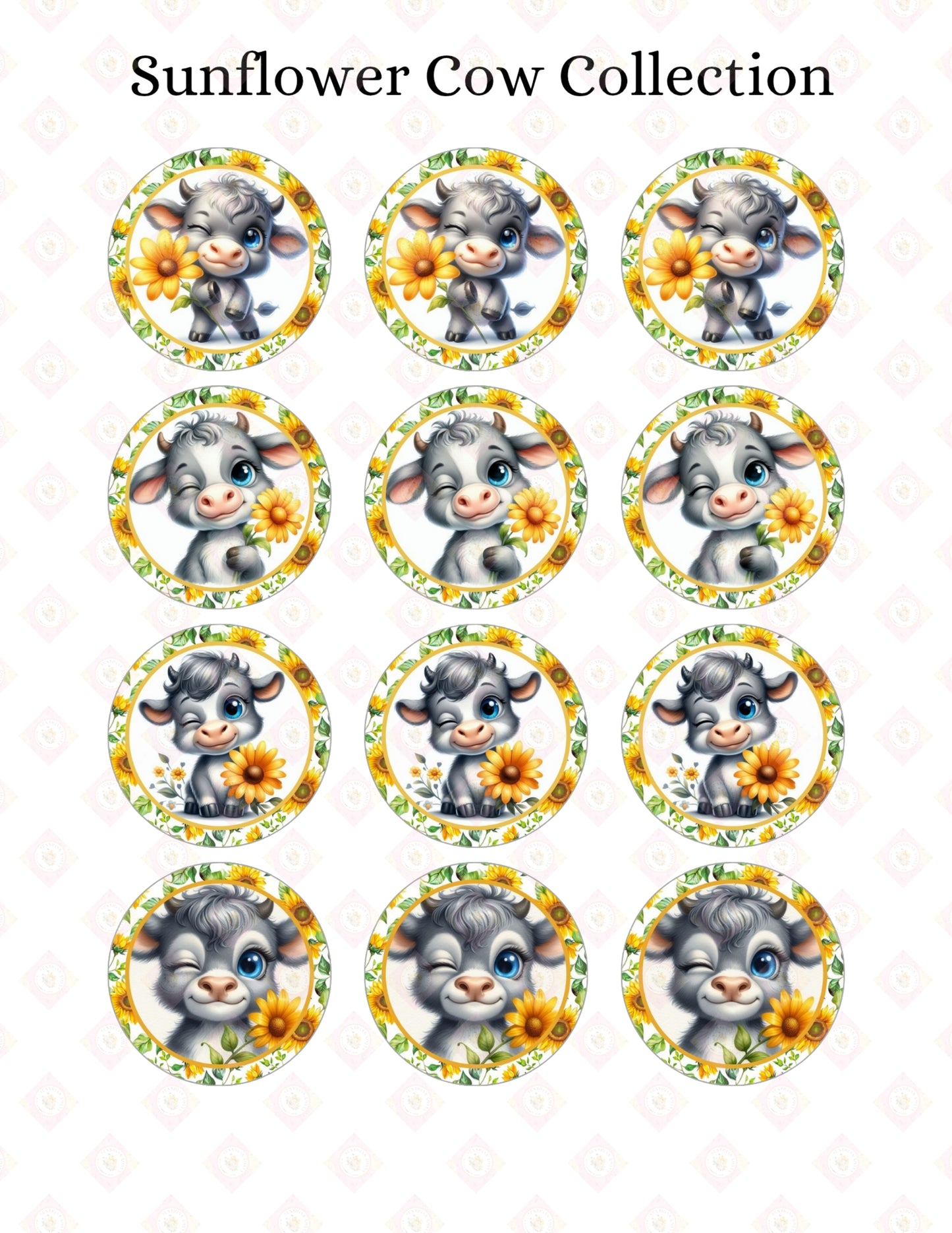 Sunflower Cows Collection