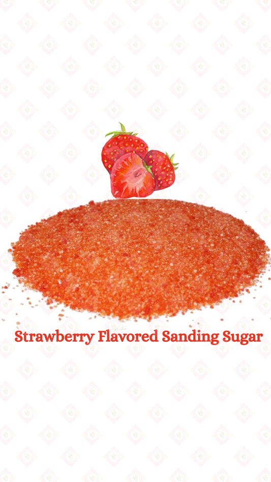 Strawberry Flavored Sanding Sugar