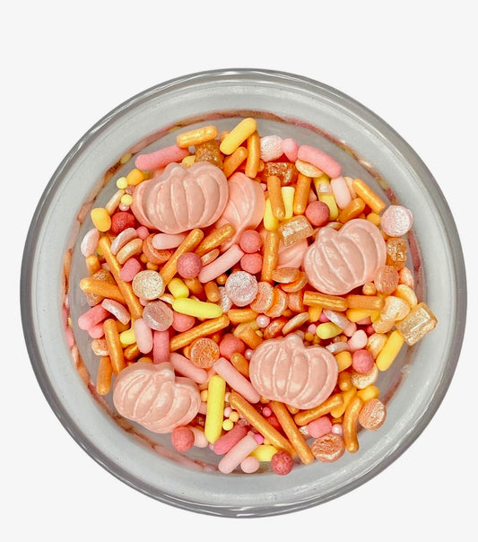 Blush Pumpkin Sprinkle Mix – Pastel Fall Sprinkles for Autumn Baking & Thanksgiving Treats