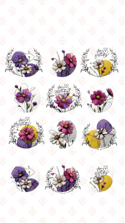 Happy Birthday Flower Collection 5