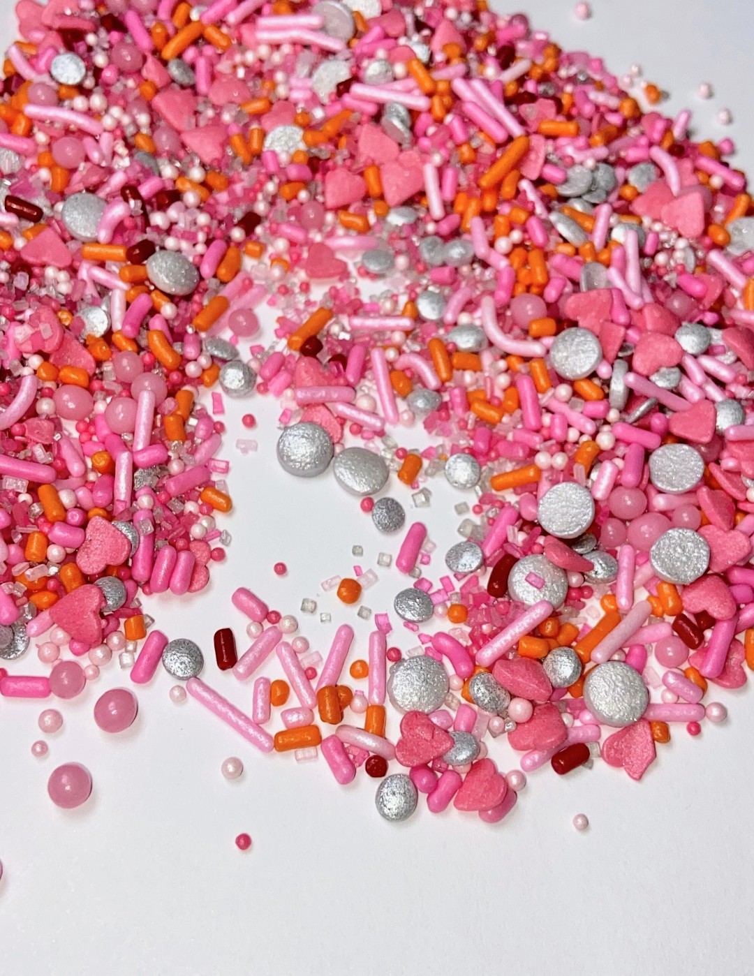 Pink Glam Sprinkle Mix – Edible Pink & Silver Sprinkles (2oz or 4oz)