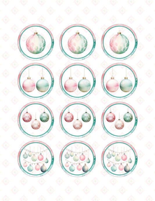 Pink and Teal Christmas Collection