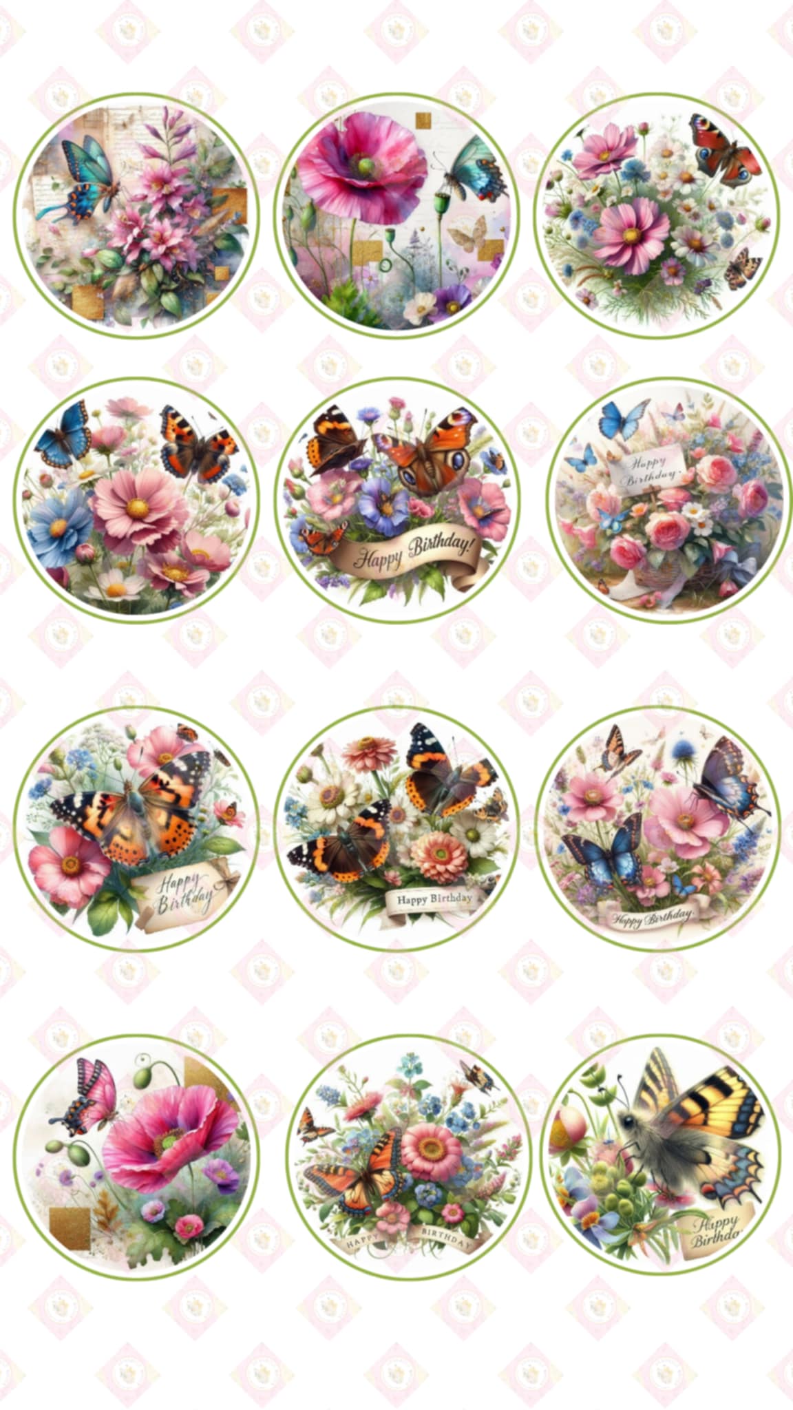 Happy Birthday Butterfly Collection