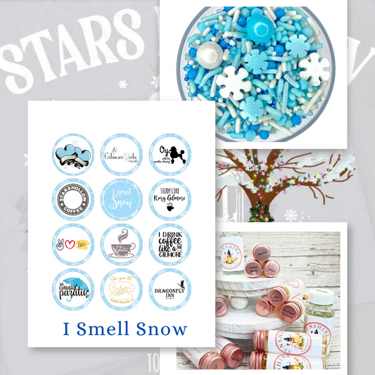 Winter Edible Decorating Bundle – "I Smell Snow" Sugar Image, Oil & Sprinkle Mix Set