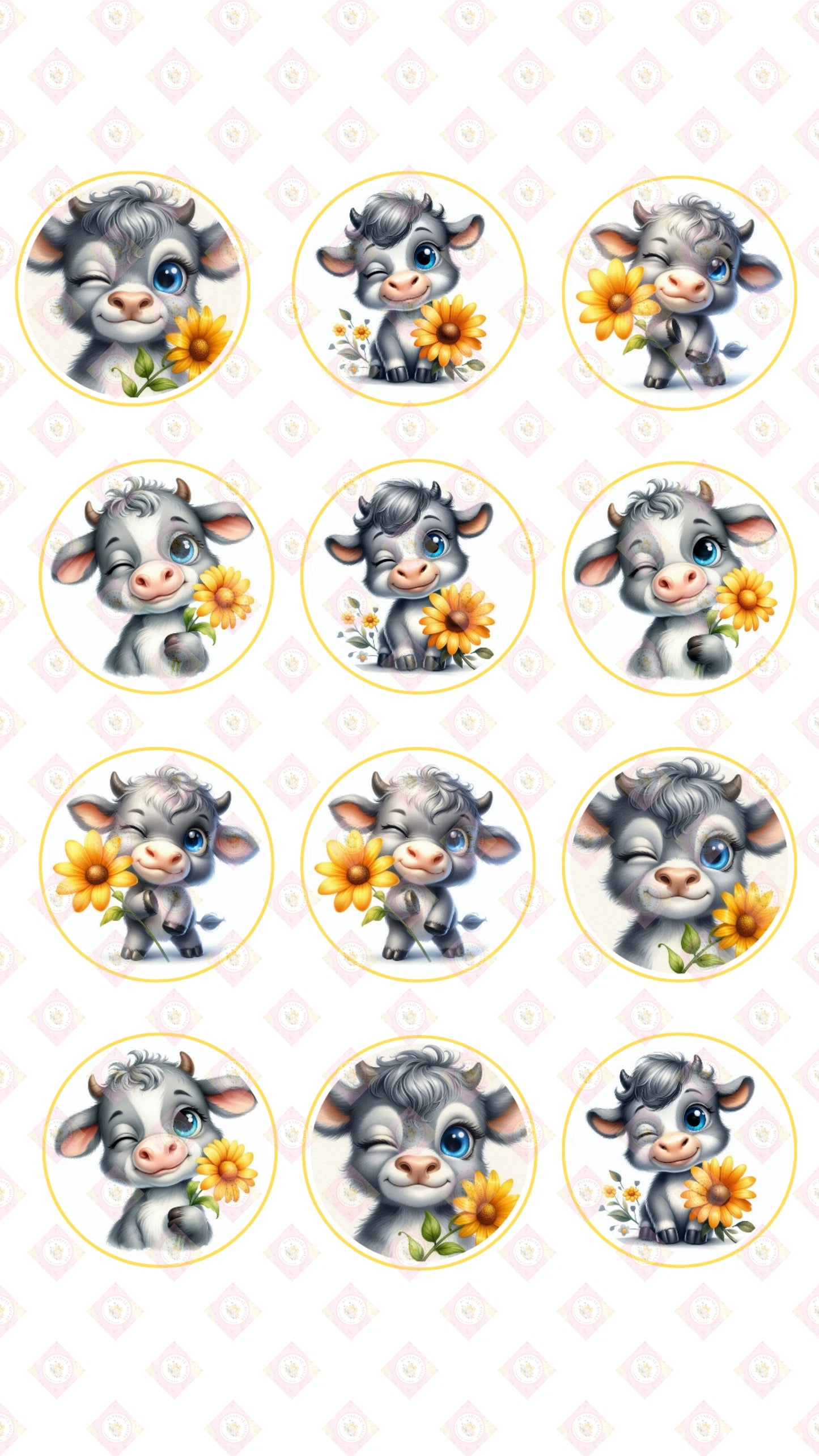 Sunflower Cows Collection