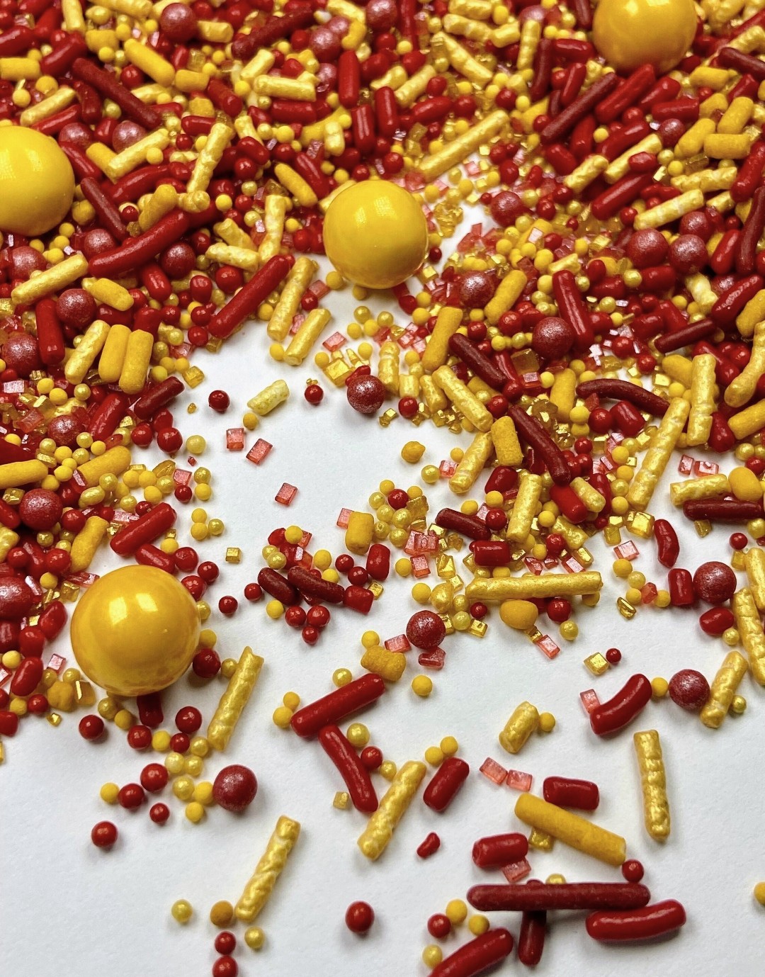 Gold & Burgundy Edible Sprinkle Mix – Autumn, Thanksgiving, Fall Wedding Sprinkles