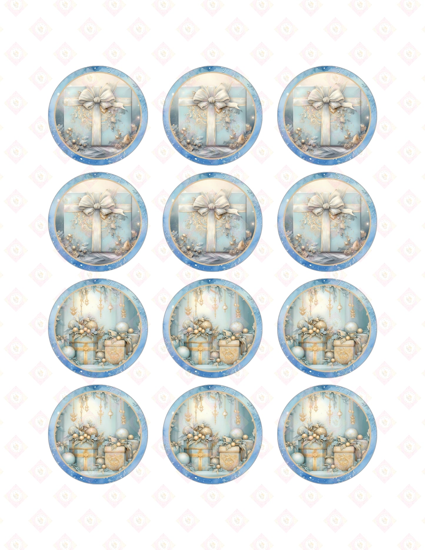 Blue and Gold Christmas Collection 2