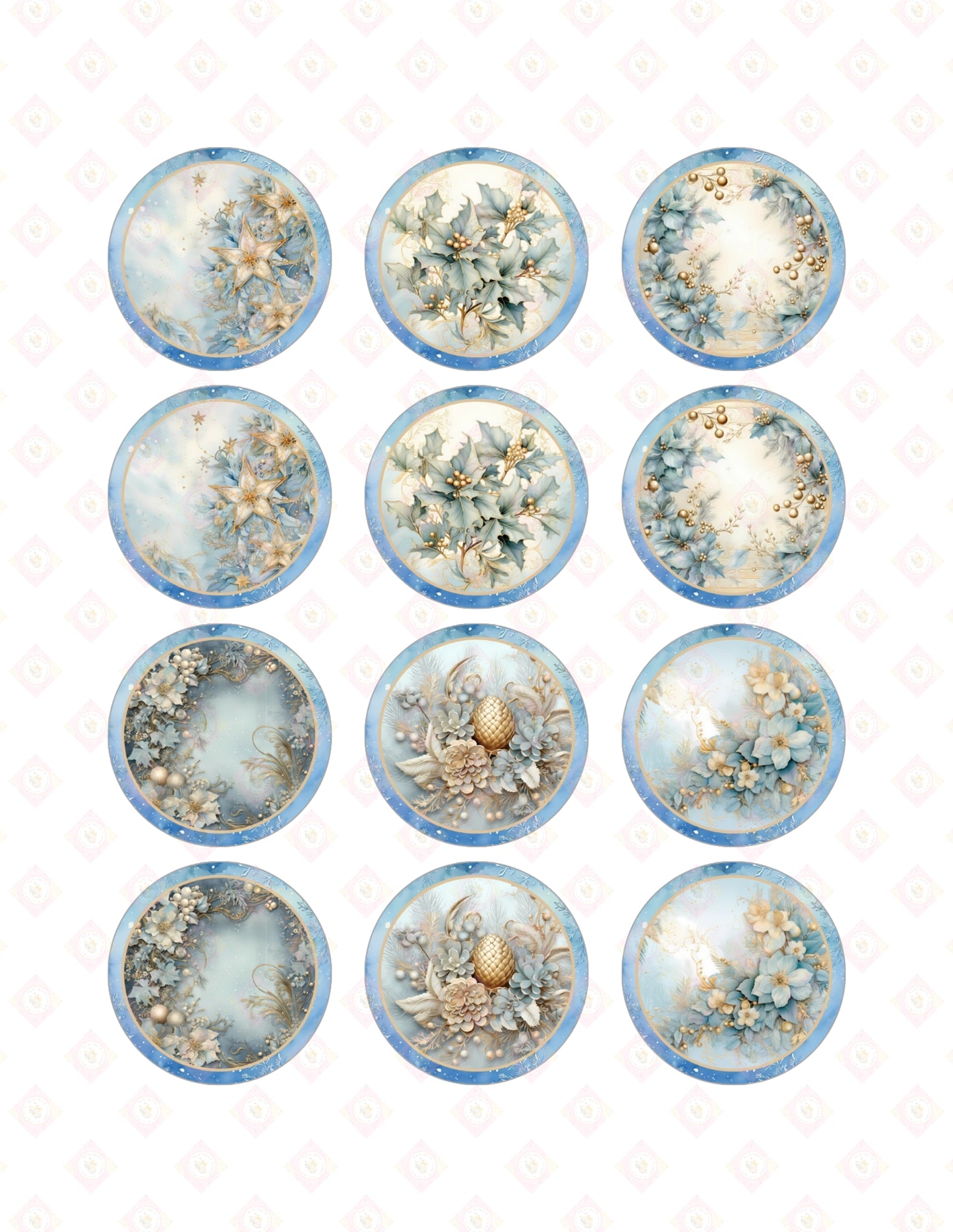 Blue and Gold Christmas Collection 2