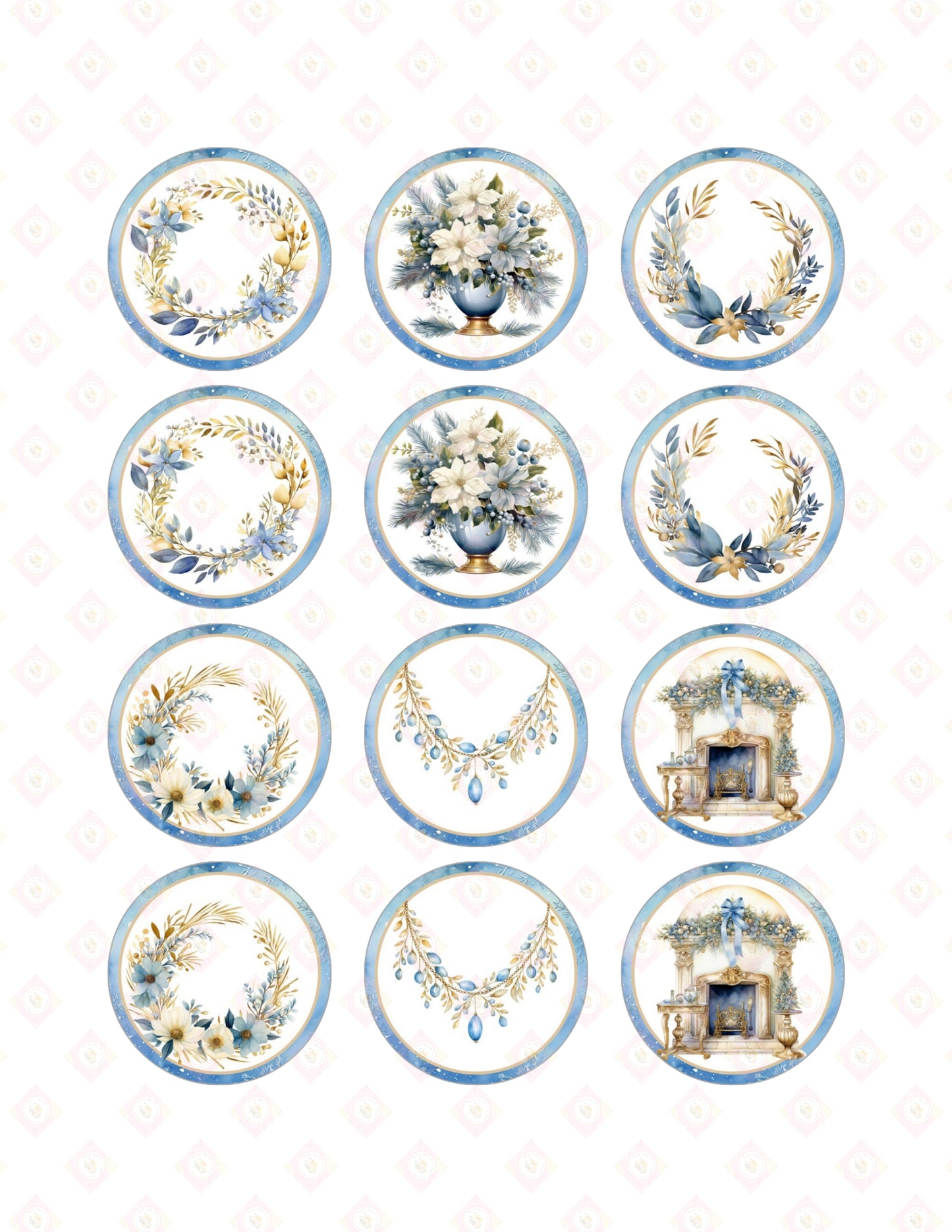Blue and Gold Christmas Collection 2