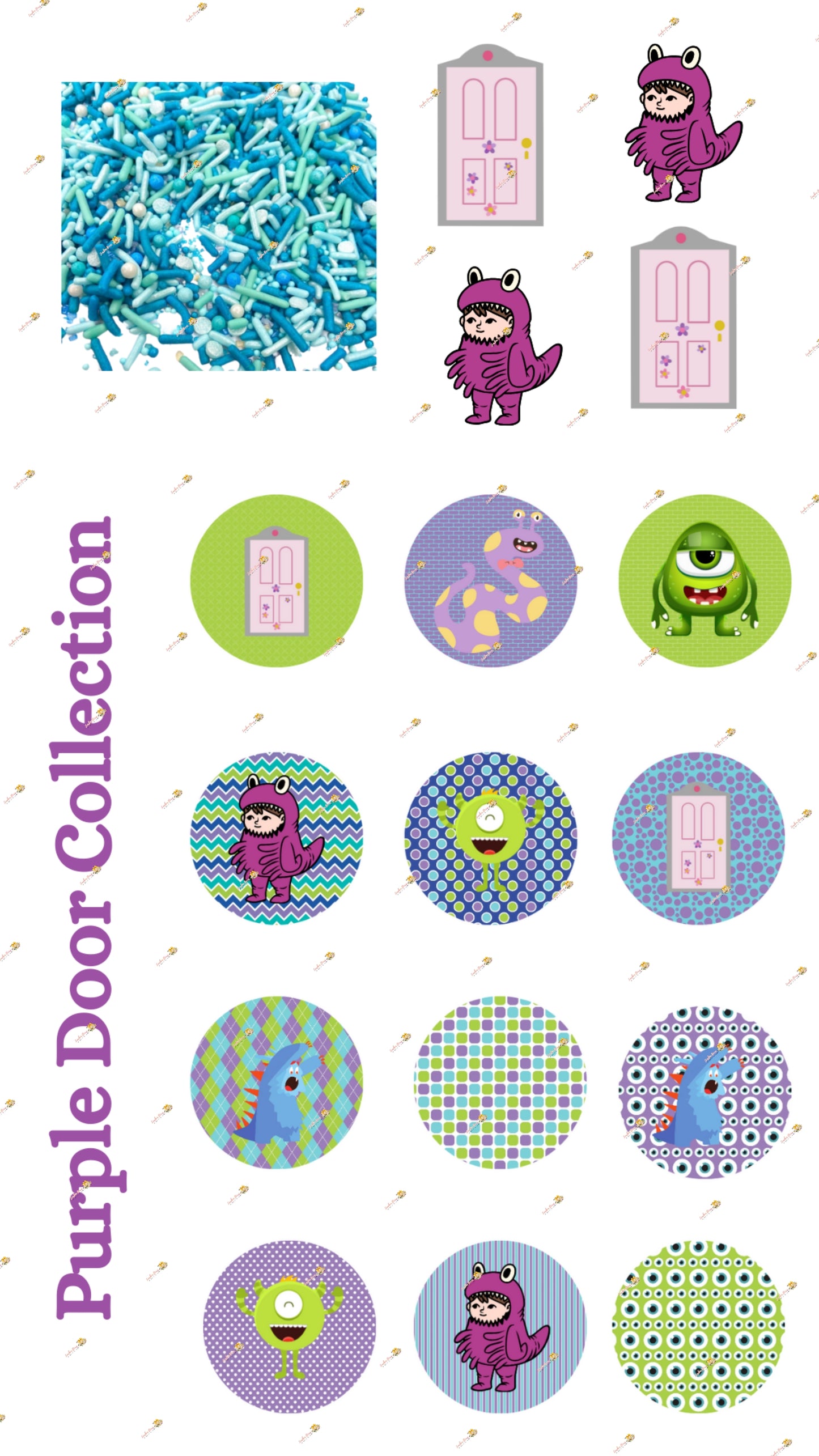 Purple Door Edible Image & Sprinkle Collection