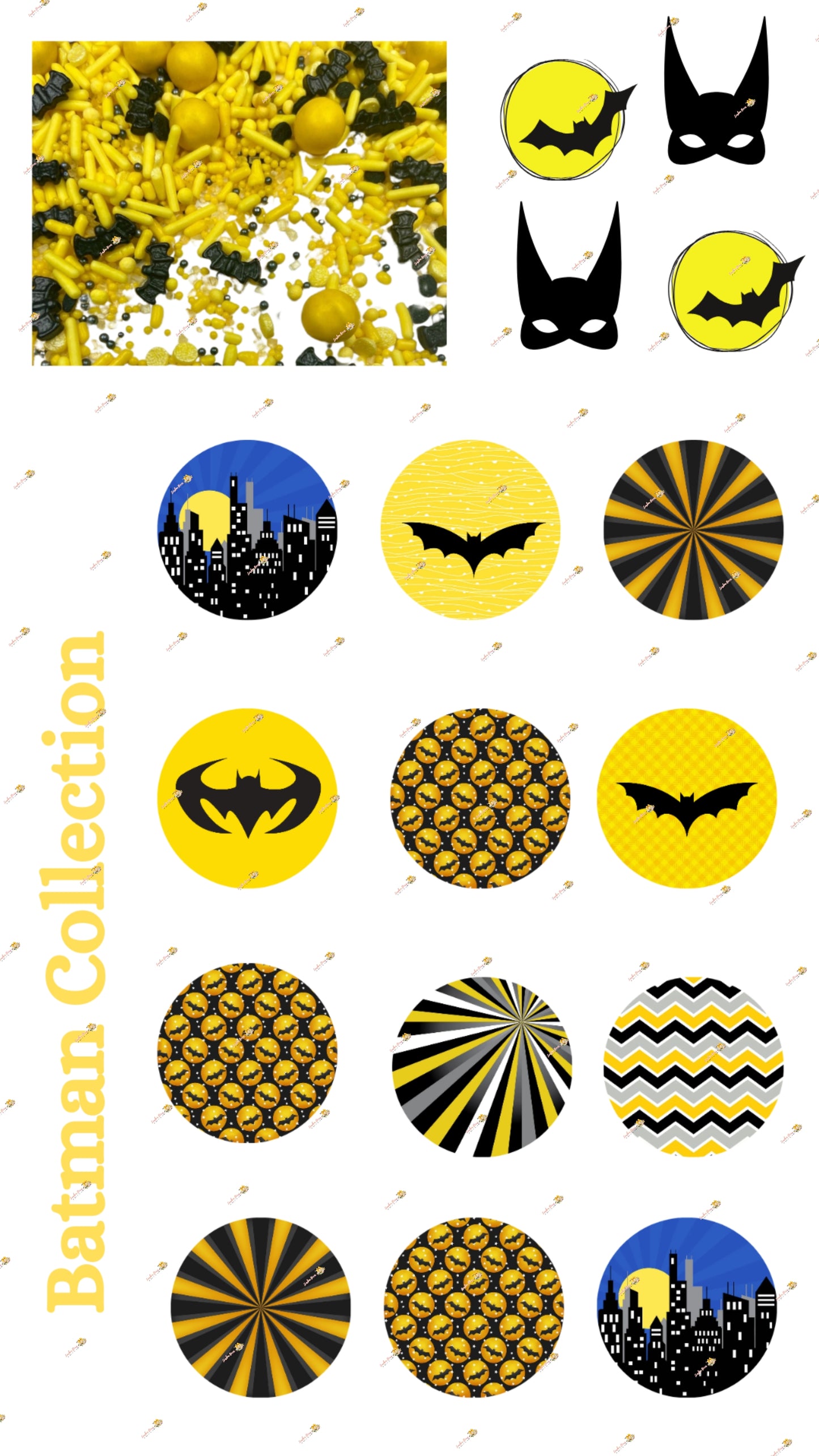 Batman Celebration Edible Image & Sprinkle Collection