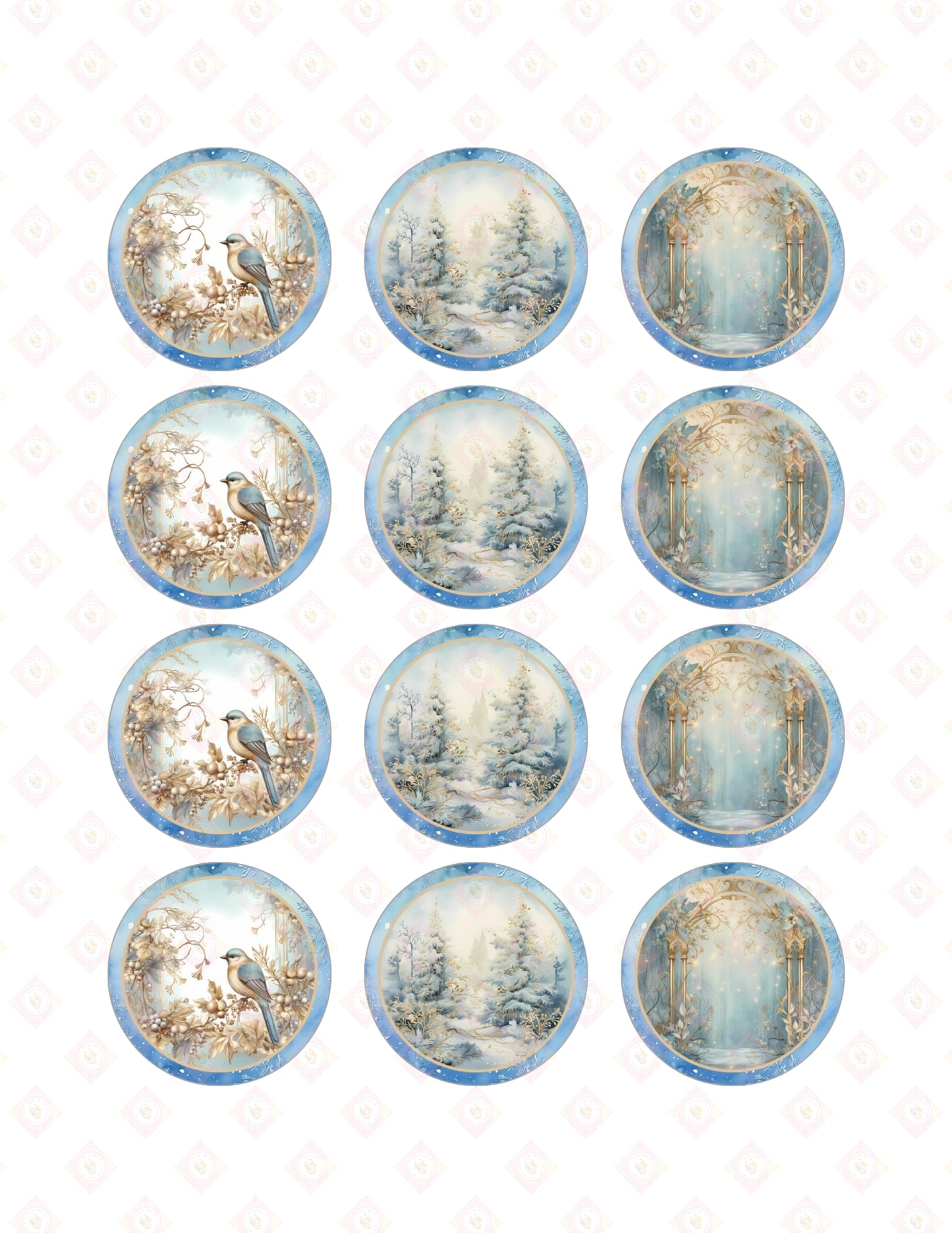 Blue and Gold Christmas Collection 2