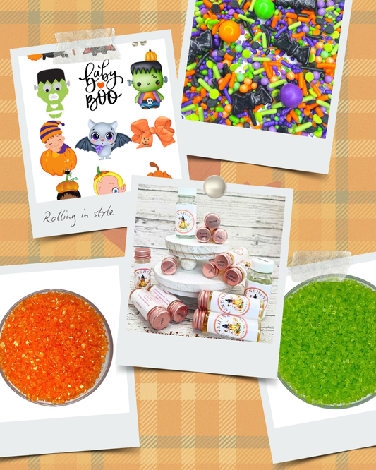 Halloween Edible Bundle – Sugar Image, Oil, and Sprinkle Mix Set